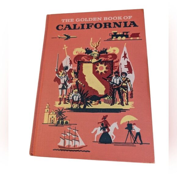 The Golden Book of California Hardcover Irwin Shapiro Vintage 1961 MCM - Picture 1 of 14